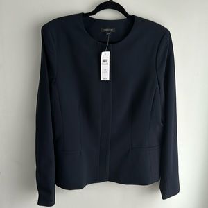 NWT Navy Ann Taylor Minimalist Blazer size 14